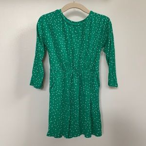 ☘️🍃 Green Polka Dot Toddler Dress